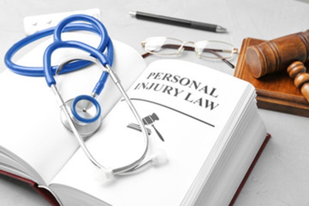 Personal injury law inside a book