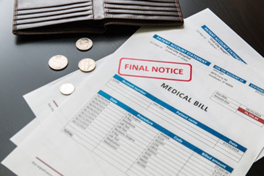 Medical bills rising costs